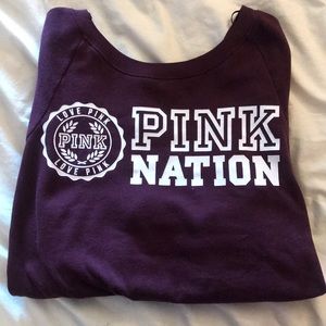 Pink! BurgundySweatshirt!